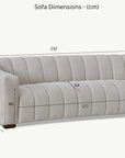 Aluxo Astoria 3 Seater Sofa in Oatmeal Boucle Fabric